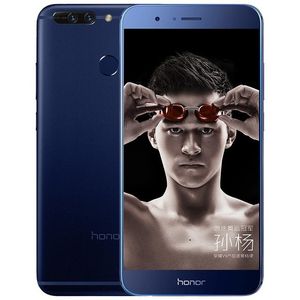 Original Huawei Honor V9 4G LTE Handy 6 GB RAM 64 GB 128 GB ROM Kirin 960 Octa Core Android 5,7 Zoll großer Bildschirm 12,0 MP Fingerabdruck-ID NFC OTG 4000 mAh Smart-Handy