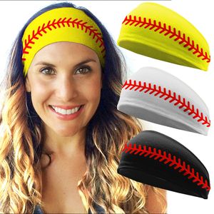 Sport Headwears Hats Accessories Baseball Sports Pannband Kvinnor Män softball Fotbollslag Hårband Svett pannband Yoga Fitness Scarf Sport Handduk 20 Stilar