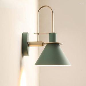 Wall Lamp Vintage Led Lamps Nordic Industrial Iron Horn Lights Modern Vanity Light Bedroom Bedside Living Room Stairs Study E27