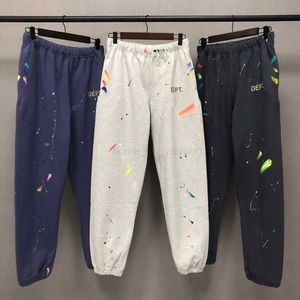 Versión correcta Gary Dep Splash Pantallas de deportes casuales Diseñador de pantalones de moda de moda de los mismos al mismo estilo