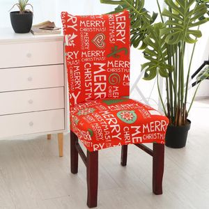 Chair Covers 2022 Christmas Elastic Dining Siamese Cover Simple Modern Home Stool El