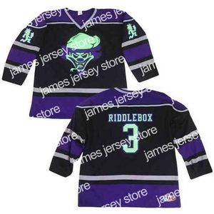 College Hockey Wears Nik1 RIDDLEBOX 3 Insane Clown Posse MEN'S Hockey Jersey Embroidery Stitched Customize any number and name