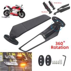 s Für Ducati 848 916 996 998 999 Panigale 1198 1098 1199 Motorrad modifizierter Windflügel, verstellbarer rotierender Rückspiegel 1214