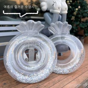 Vida Vida Bóia Esportes Clear Shell Com Backrest Pool Float Baby Swimming Ring Water Seat Flutuating Swimming Circle Inflable Pool Party Toys T2221214