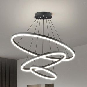 Pendant Lamps Nordic Luxury Hanging Light Adjustable LED Chandelier High Brightness For Living Room Dining Bedroom Decor Ornament