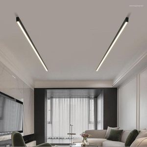 Luzes de teto Lâmpada LED interna com sensor de movimento minimalista de longa faixa quarto de jantar parede de fundo