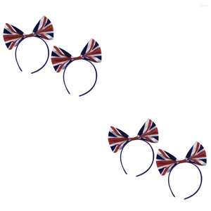Bandane Fascia per capelli Bandiera Britannica Giubileo Fiocco Decorazioni per capelli Festa Inghilterra Accessori Testa britannica Boppers Copricapo Grande Patriottico B G A tema