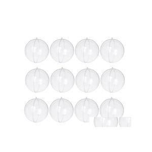 Party Decoration PCS Clear Fillable Ornament Ball Diy Plastic For Decor 120mm Home Christmas Drop Delivery Garden Festive Supplies E OTQHM