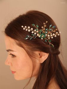 Headpieces Pearl Crystal Bridal Hair Combs Rhinestone Wedding Accessories Fashion Brides Headpiece Party Prom Jewelry for Women