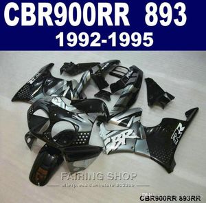 Personalizza kit di carenatura della vernice Honda CBR900RR CBR 893 19921995 set di carenatura d'argento nera CBR 900 RR 09 10 11 CV345158913