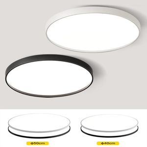 Taklampor ultratunna led ljus sovrum lampa modern minimalistisk runda vardagsrum g￥ngen balkong vit tref￤rgad