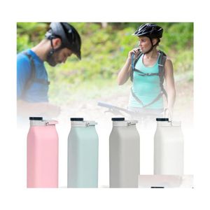 Water Bottles Collapsible Sile Milk Bottle 600Ml Folding Cup Outdoor Portable Large Capacity Drinking Drop Delivery Home Ga Homefavor Dhupy