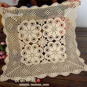 Chair Covers Seling Elegant Crochet Sofa Cover Rustic Cutout Cotton Knitted Towel Vintage Coffee Table Decoration Mat