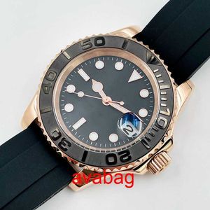 Wristwatches Mens Automatic Mechanical Movement Watch Men Watches 40mm Fashion Business Rubber Wristwatch Montre De Luxe