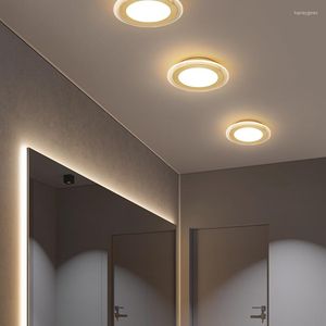 Plafoniere Rotonde Lampadario moderno a LED per soggiorno Camera da letto Sala da pranzo Corridoio Lampada da corridoio Apparecchi di illuminazione per balcone