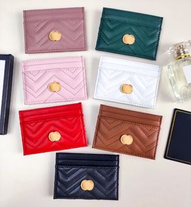 Fashion Marmont G Designer Key Wallets Card Holder Genuine Leather Luxurys purse handbag Womens men Purses Mens Coin Mini keychain case Wallet pocket organizer Bag