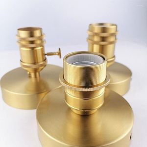 Wall Lamp All Copper Ceiling Holder E27 Screw Ceramic Cap Knob Switch Brass Surface Mounted Light