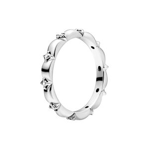 A autêntico anel de pétala de prata esterlina com caixa original para jóias de festas de casamento de ouro rosa de pandora para mulheres garotas de diamante CZ