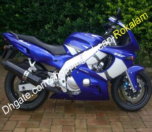 F￶r Yamaha YZF600R Thundercat 9707 Fairings YZF600R 19972007 YZF 600 R Blue White Motorbike Aftermarket Kit Fairing2108975