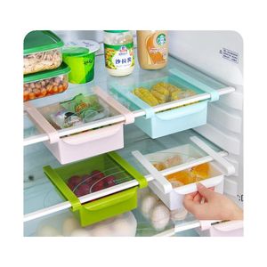 Outra organiza￧￣o de armazenamento de cozinha refrigerador Receber caixa de gormazia zer titular prateleira plout der organizador Space Saver Organizer Otwld