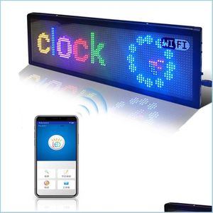 Led Modules 20X6Inch P5Mm Rgb Fl Color Sign Display Board 12V Wifi Programmable Scrolling Information Mtifunctio C Ar Sn Modes Drop Dhgc7