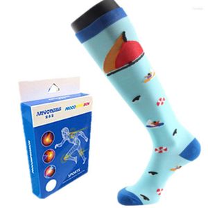 Men's Socks Men Women Compression Prevent Varicose Veins Multi-purpose High Quality Fashionable Printing Gift Box