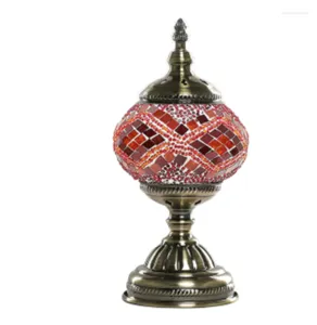 Table Lamps Special Discount Turkish Mosaic Lamp Retro Bedroom Decoration Night Lights Dining Room Specialty Cafe Atmosphere