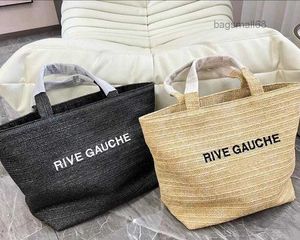 مصمم أكياس Lafite Straw Sunshine Beach Bag Women الكتف حمل حقيبة تسوق السفر الكروشيه الكروشيه سعة كبيرة المحفظة أكياس الأجهزة 68