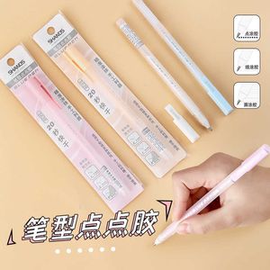 Macaron Color Pen Modeling Dot Glue Color Quick Drying Hand in Account Diy Corean Stationery Tools