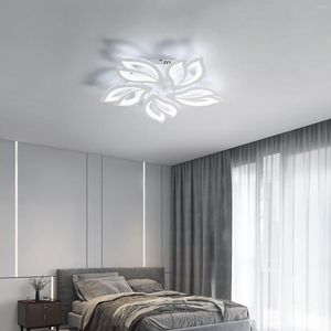 Pendant Lamps Modern Magnolia Petal Acrylic Ceiling Light LED Living Room Bedroom Office Corridor Dining