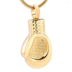 Pendant Necklaces JJ001 Stainless Steel Boxing Glove Memorial Urn Jewellery Ashes Holder Keepsake Cremation Locket Necklace For Men