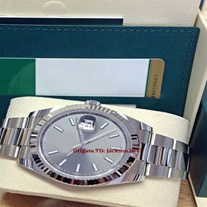 Оригинальный сертификат бокса мужские часы 41 мм 1263334 Rhodium Dial Asia 2813 Automatic33055