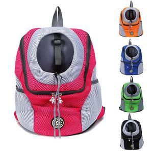 Pet Outdoor Carrier Backpack Dog Front Bag for Large Medium Small Dogs Double Shoulder Portable Travel Backpack Carry Bag Y1127281r