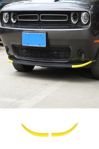 Yellow Front Bumper Lip Cover Trim Styling Frame Bezel For Dodge Challenger 15 Exterior Accessories6927147