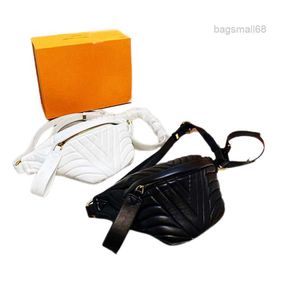 Bauchtasche, Taillentaschen, berühmt, weiß, schwarz, Muschel-Schulter, Kreuzkörper, Fadentaschen, junge Frauen, Damen, Sommerparty, lustige Packung, kleine Mini-Damentasche, small68