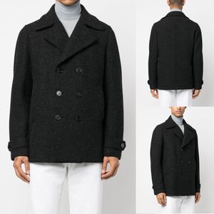 Smoking da matrimonio a un pezzo da uomo in abiti in binza a punta moderna ispessimento moderno a doppio petto vestito personalizzato intaccata sottile sottile due tasche esterne cappotto business winter inverno