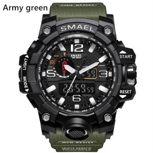 New Smael Relogio Men's Sports Watches LED CHRONOGROGraph armbandsur Military Watch Digital Watch Good Gift for Men Boy D281x