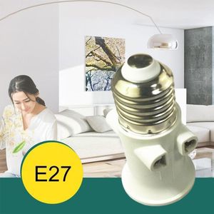 Lamph￥llare E27 BULB-adapter Holder Base Socket Conversion med EU Plug AC100-240V 4A f￶r lampor Douille C6Z1