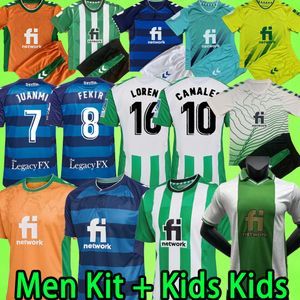Maglie di calcio Betis Real Men Kit Kids Cacikeeper 22 23 Willian Jose Canales 2022 2023 Fekir Joaquin B. Iglesias Juanmi Football Shirt Training Uniform Away Away Third Third
