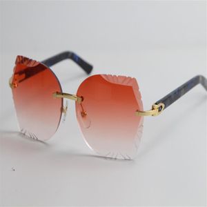 Verkaufe 8200762 Randlose Marmor-Plank-Sonnenbrille Hochwertige neue Vintage-Brille im Freien Autobrille Design C Dekoration Fash220e