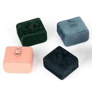 Jewelry Pouches Anti-scratch Rectangular Universal Elegant Rings Earrings Box For Valentine's Day