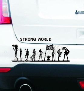 one piece strong world car sticker pirate luffy vinyl car trunk body sticker CA941616567