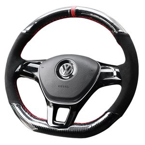 Для Volkswagen VW Passat B8 Golf 7 Mk7 Новое поло jetta Высококачественное углеродное волокно ручное рулевое колесо
