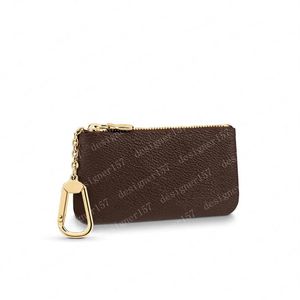 Chave -chave Chain Chain Wallet Mens Bolsa Chave da carteira Bolsas de cart￣o de carteira de couro Mini Carteiras Moeda de moeda K05 355330F