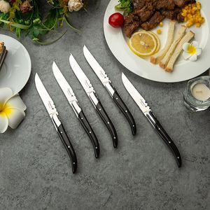 Conjuntos de utensílios de jantar de aço inoxidável cozinha de luxo de faca ocidental eco amigável de utensílios completos de mesa