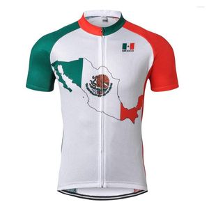 السترات السباق Weeimostar Mexico Style Sportswear Mens Cycling Jersey Clothing Bike Shirt Size S-4XL