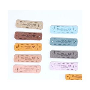 Ferramentas de no￧￵es de costura feitas manualmente com etiquetas de amor tags para roupas feitas de couro pu PU