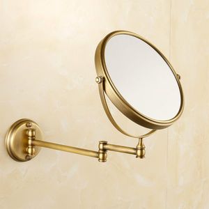 Zestaw akcesoriów do kąpieli antyczne brązowe lustro w łazience miedź Elegancki 8 -calowy akcesoria do urody Wysyłaj z Rosji