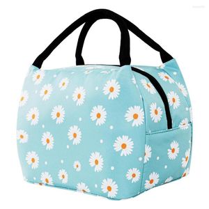 Set di stoviglie Winmax Borsa da pranzo isolata per bambini adulti Modello a foglia Borsa termica portatile con borsa per il ghiaccio Borse da picnic