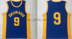 Ed NCAA Drake Jimmy Brooks Basketball College #9 Degrassi Community School Jerseys Blue Moive Jersey Shirts S-2XL